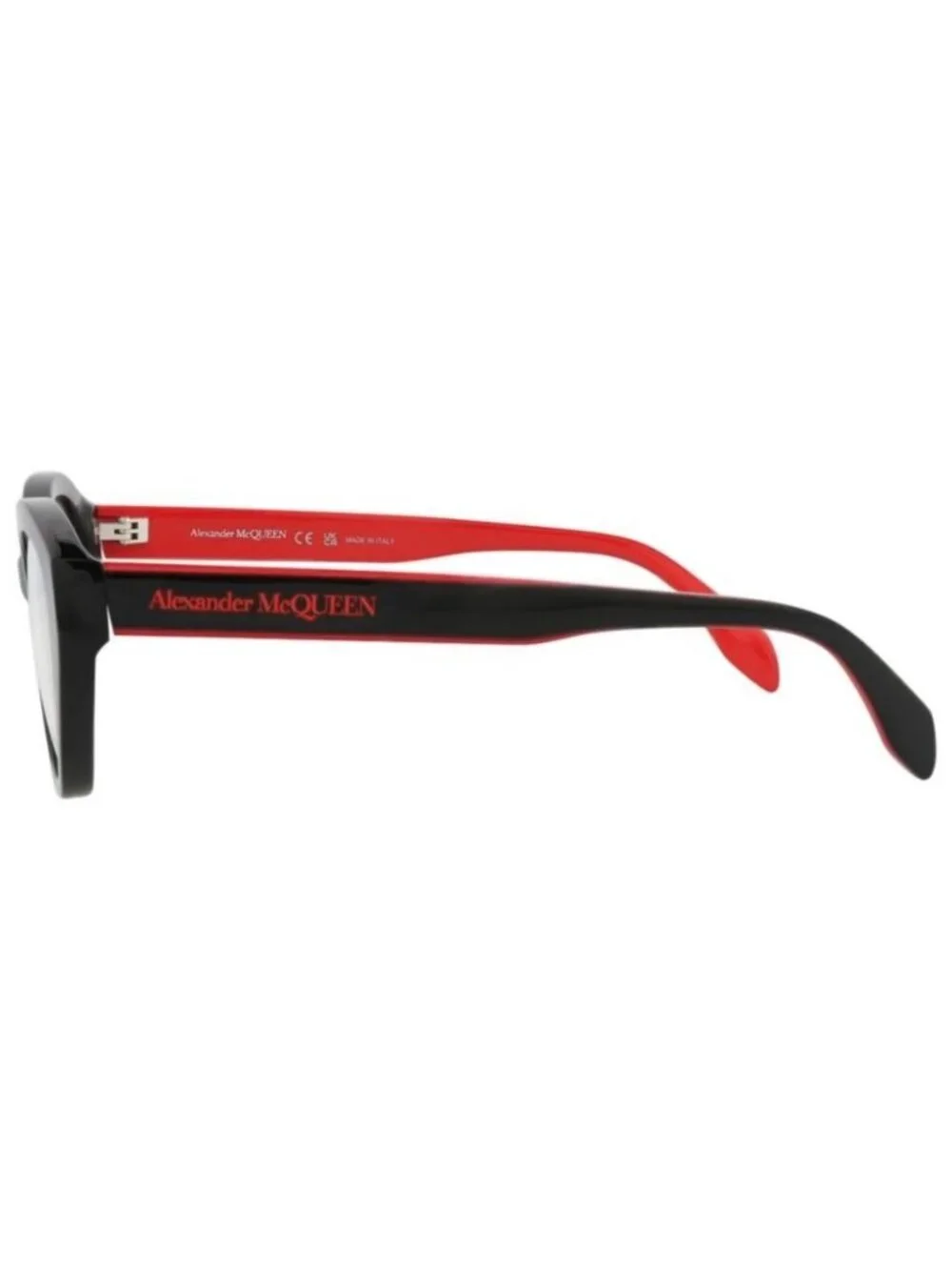 New Alexander McQueen Womens Cat Eye Black Black Transparent Fashion Designer Ey